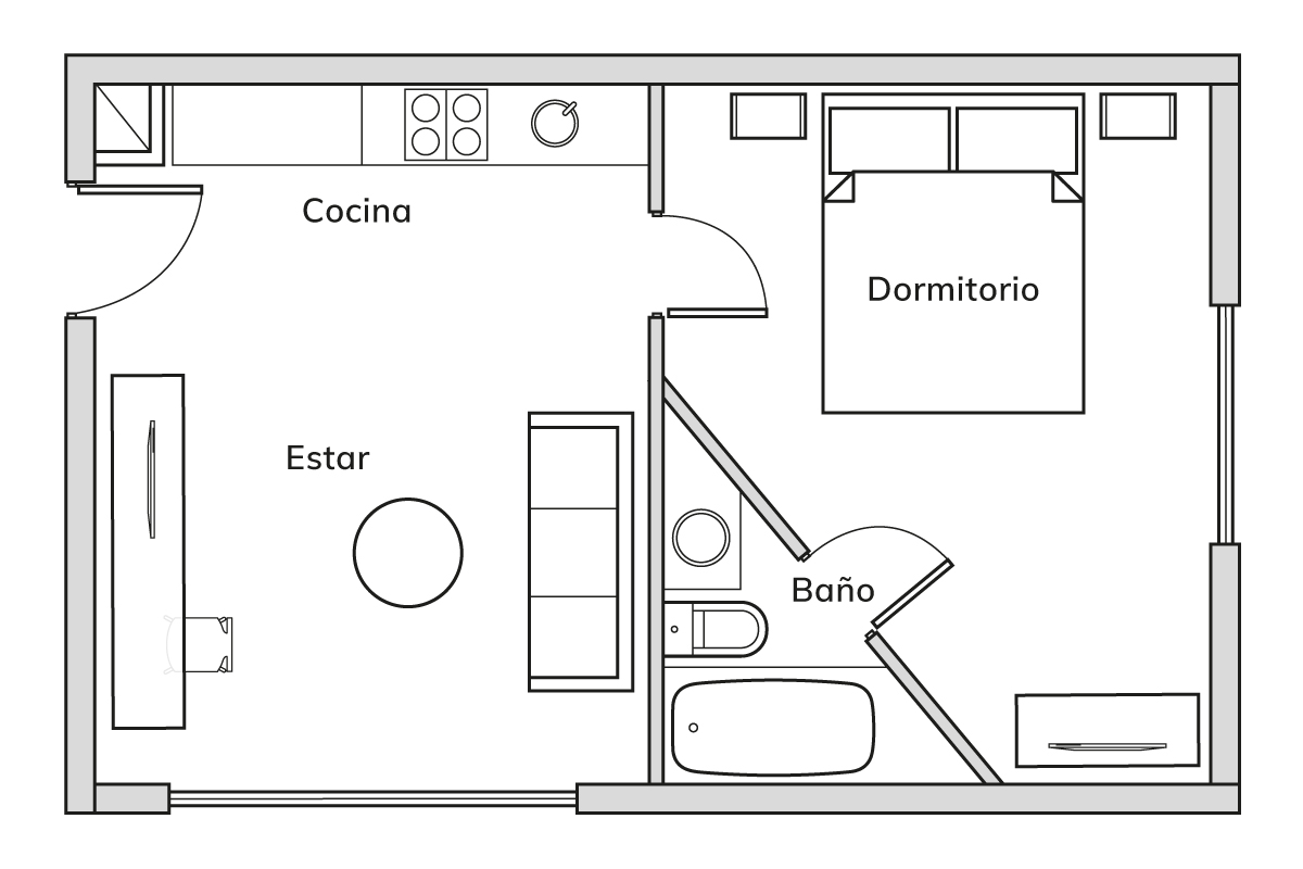 1 Dormitorio Standard